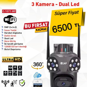 9 MP WİFİ SPEED DOME KAMERA 360 DERECE